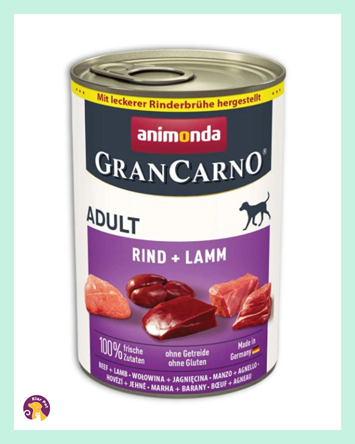 Animonda Grancarno Sığır ve Kuzu Etli Yetişkin Köpek Konservesi 400 gr