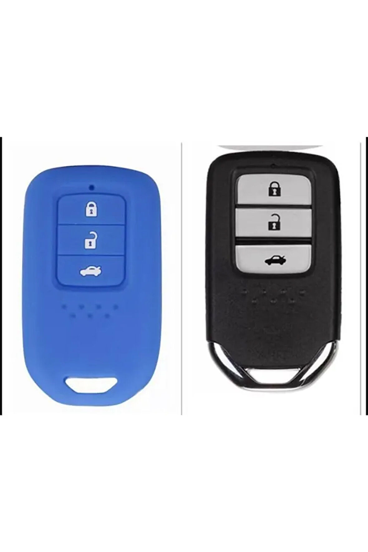 Honda Civic Fc5 Crv Hrv Sustasız Anahtarsız Çaliştırma Modeli Silikon Anahtar Koruma Kılıf Mavi
