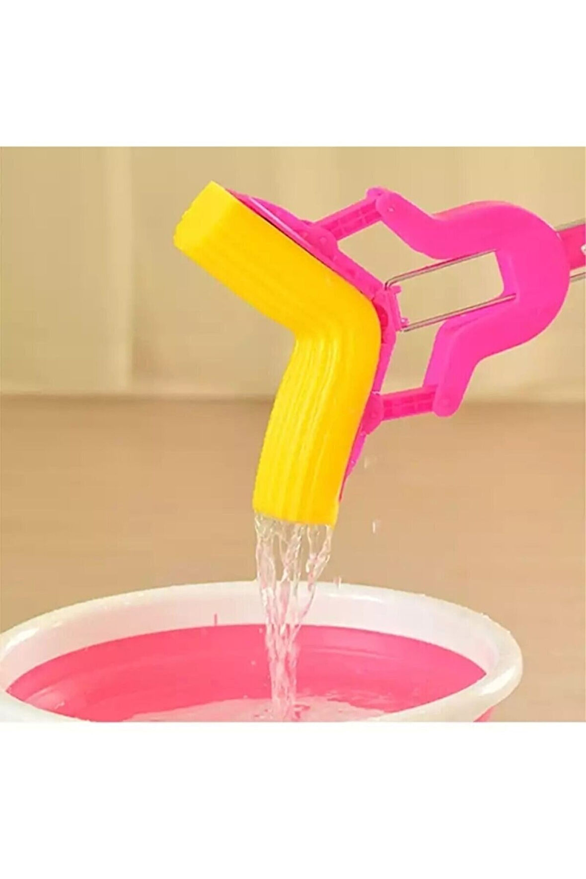 Kelebek Sıkma Mekanizmalı Mikrofiber Mop Sünger Sıkmalı Mop