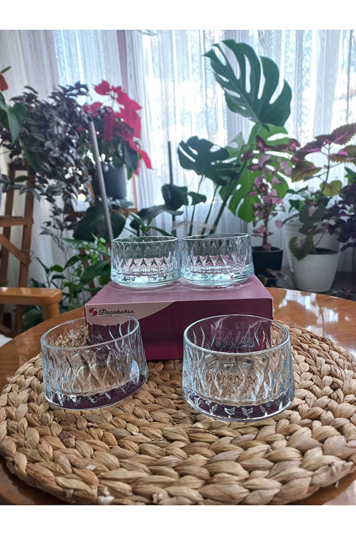 KASE PAŞABAHÇE LEAFY KASE - 4 ADET