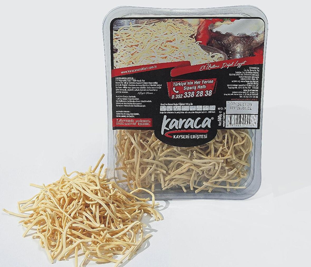 Karaca Kesme Erişte 1500 Gr