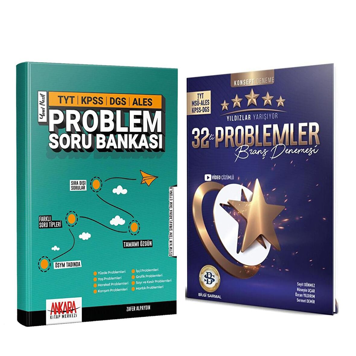 AKM Kitap TYT Problemler Soru Bankası ve Bilgi Sarmal Problemler Deneme Seti 2 Kitap