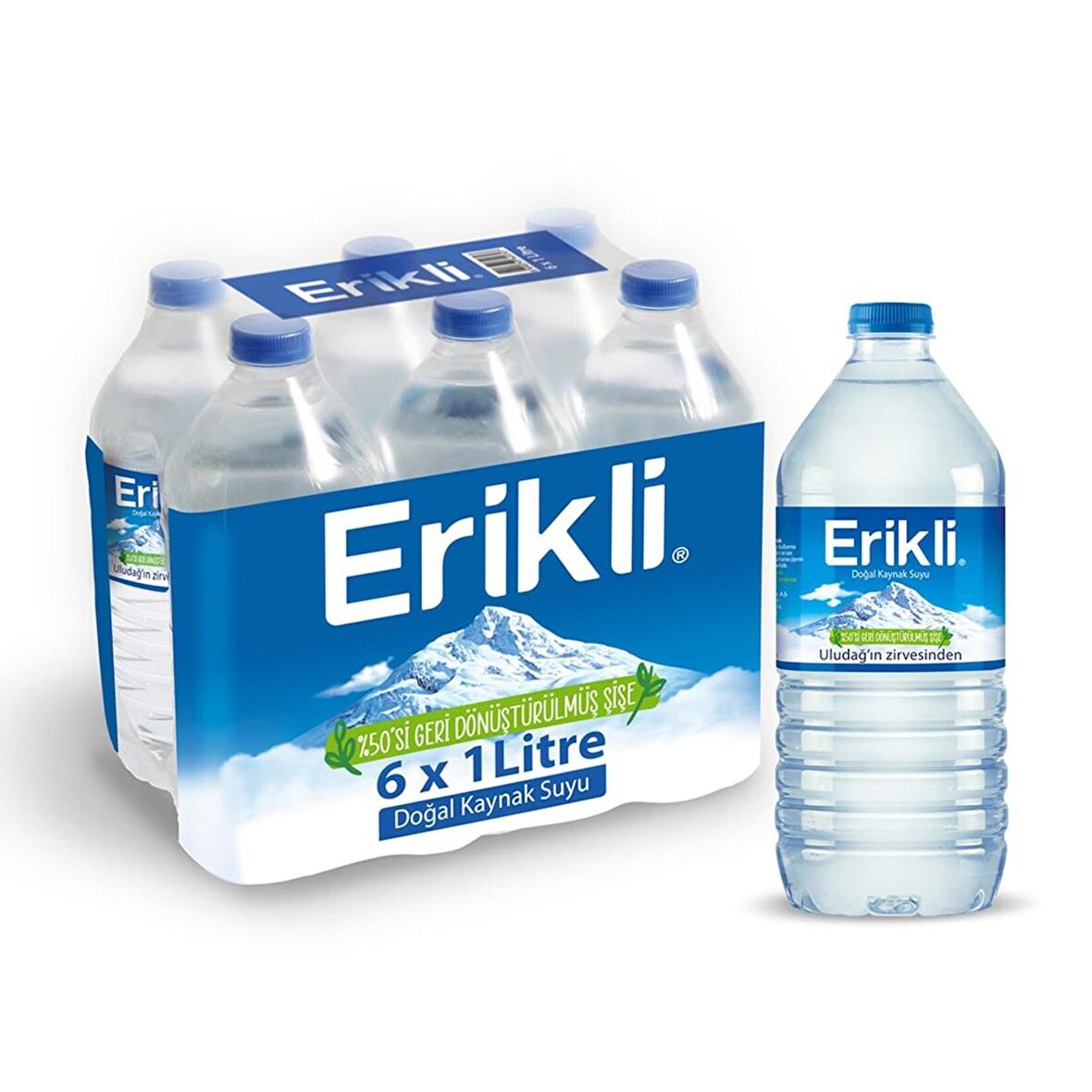 Erikli Doğal Kaynak Suyu 1 Lt X 6 Adet 