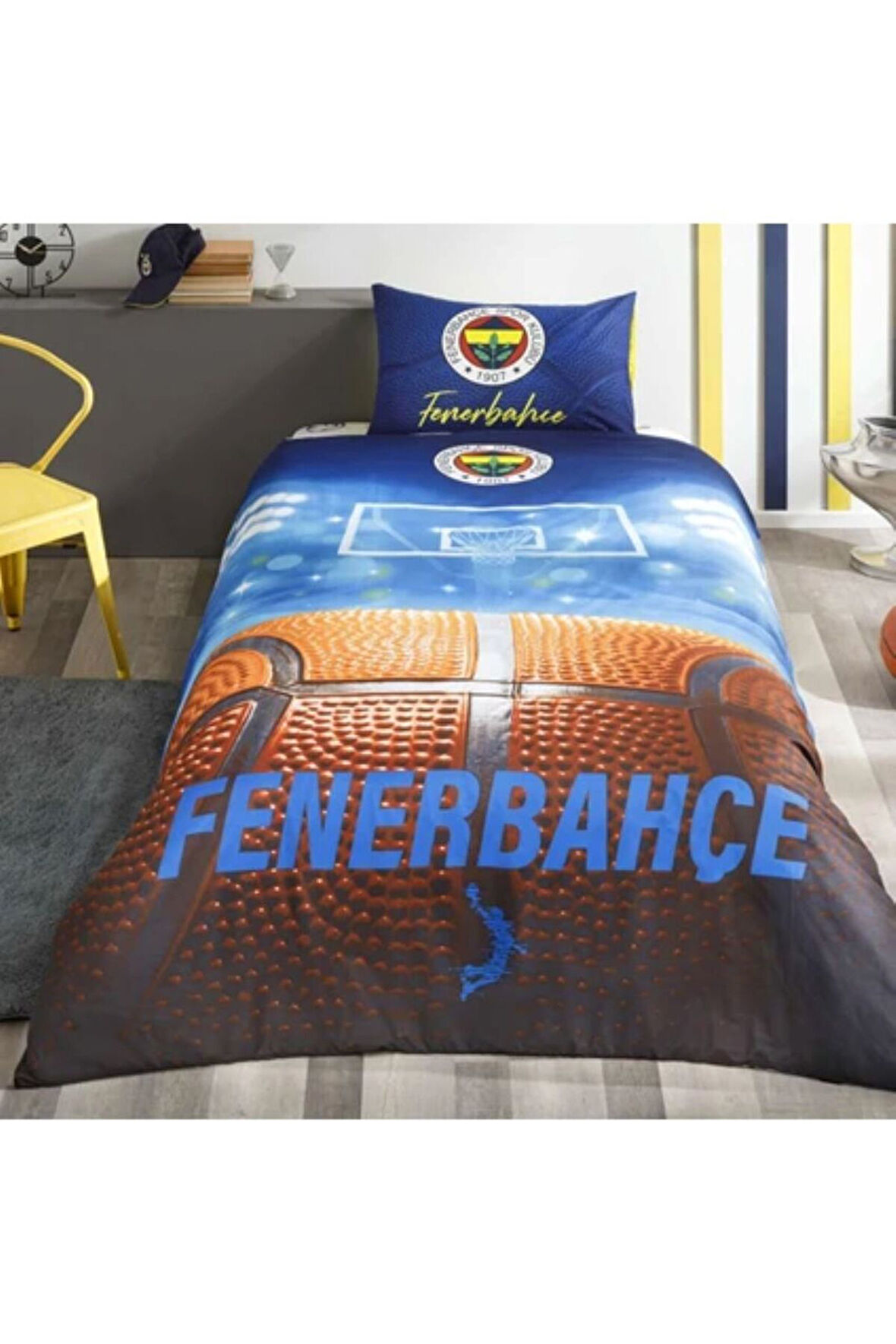 TAÇ LİSANSLI TEK KİŞİLİK NEVRESİM TAKIMI FENERBAHÇE