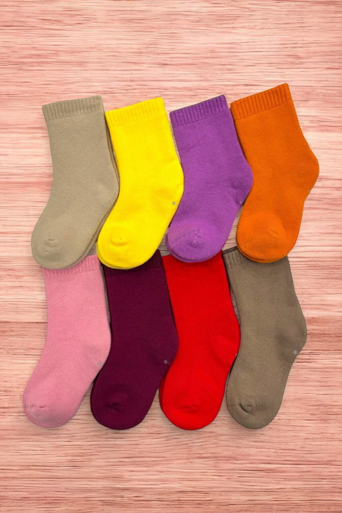 8 Çift Burun Dikişsiz Kışlık Kalın Havlu Kız Çocuk Soket Çorap