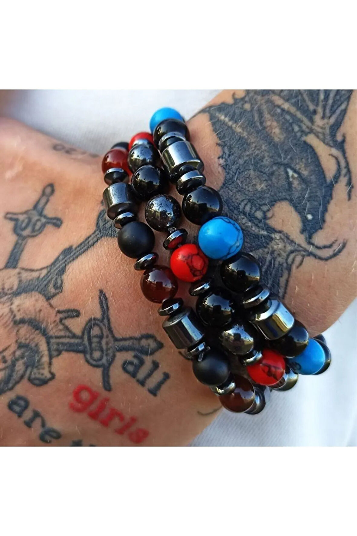 Doğaltaş 3 Lu Set Unisex Bileklik