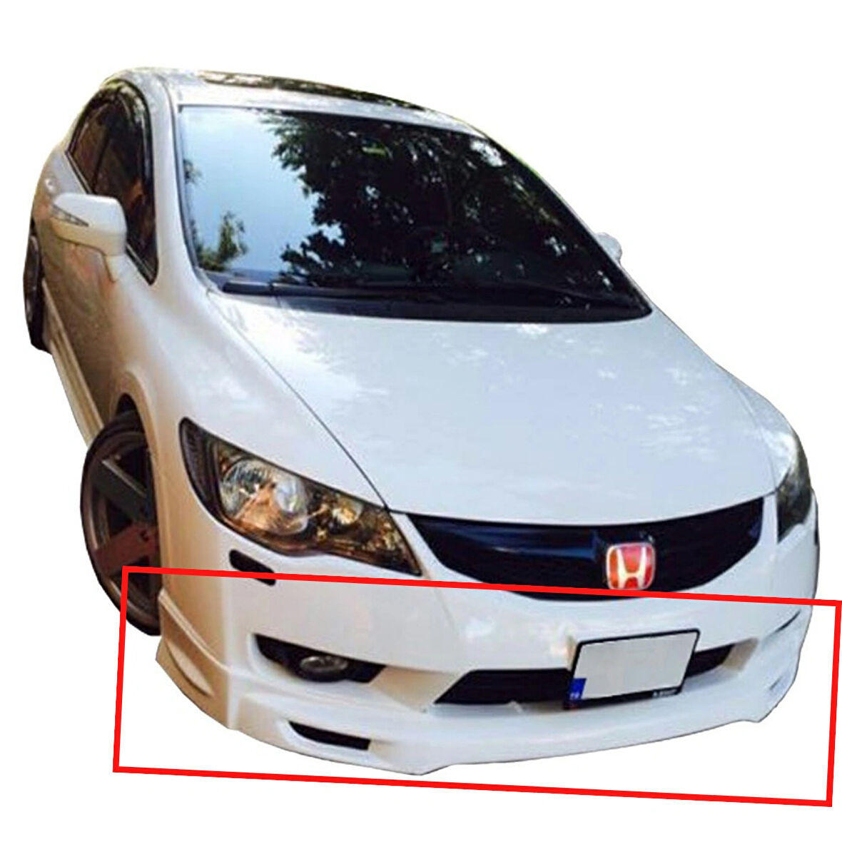 HONDA FD6 2010-2012 MAKYAJLI KASA ÖN TAMPON EKİ (( BOYASIZ ))