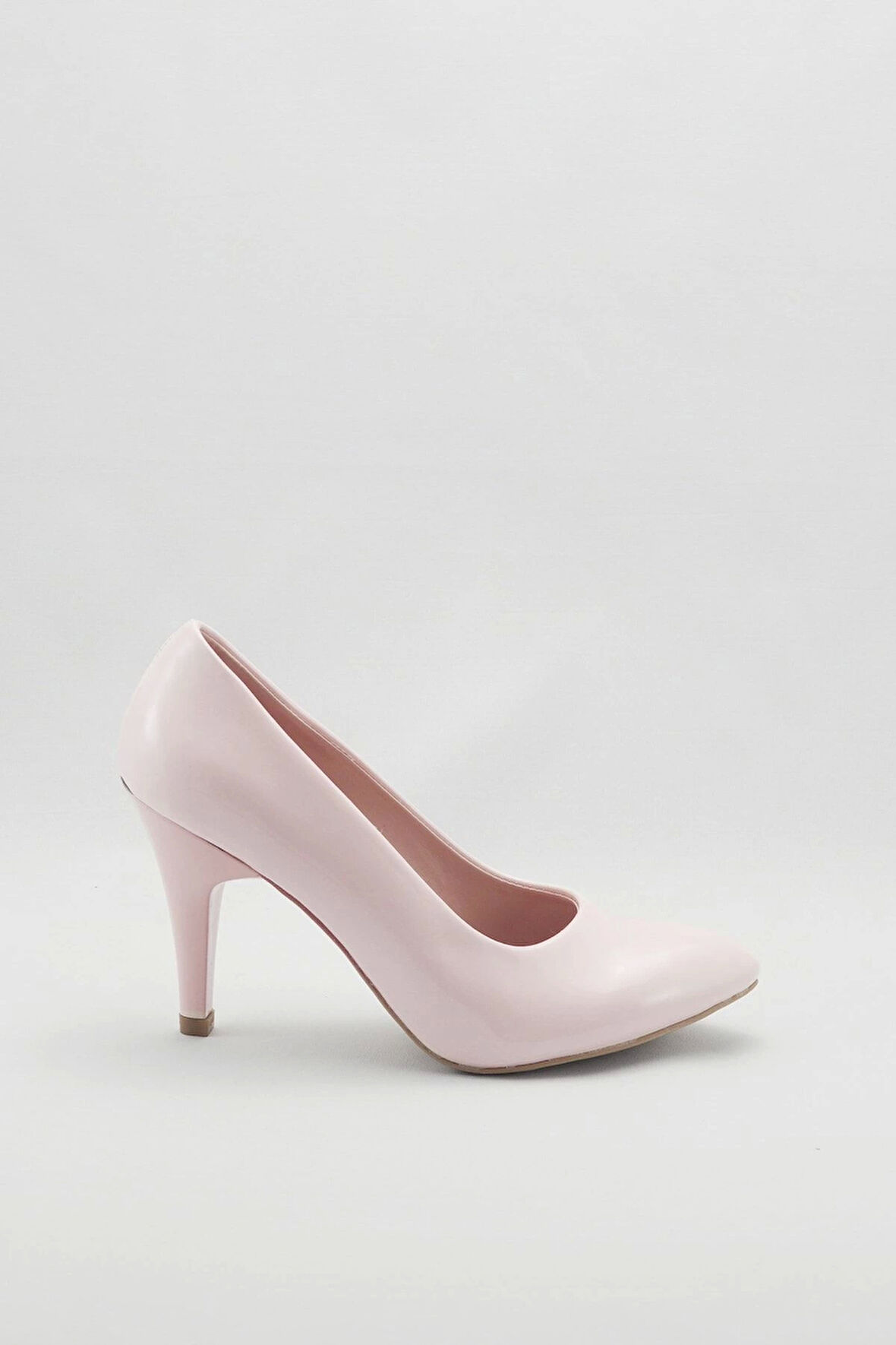 Pudra Kadın Klasik Topuklu Ayakkabı Kadın Topuklu Abiye Ayakkabı Şık Gece Ayakkabısı