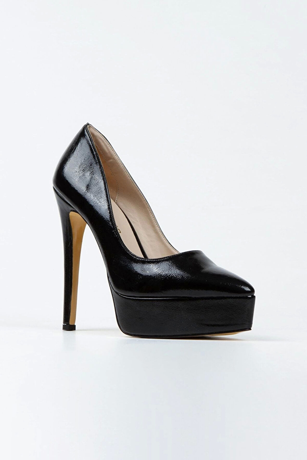 Gümüş Ayna Klasik Sivri Ince Topuklu Sivri Platformlu Kadın Abiye Ayakkabı Kadın Topuklu Şık