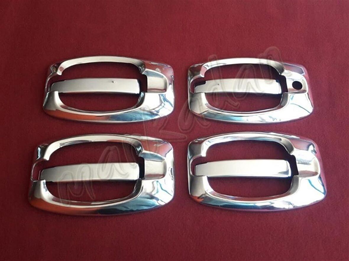 DB Chrome Citroen Jumper Kapı Kolu Nikelajı 2006 Sonrası 4 Kapı 8 Parça P.Çelik