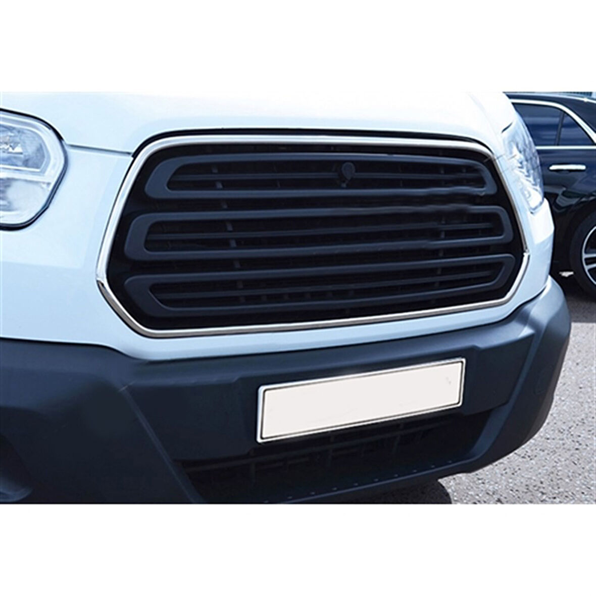 DB Chrome Ford Transit Ön Panjur Nikelajı Çerçevesi 2014-2018 2 Parça P.Çelik