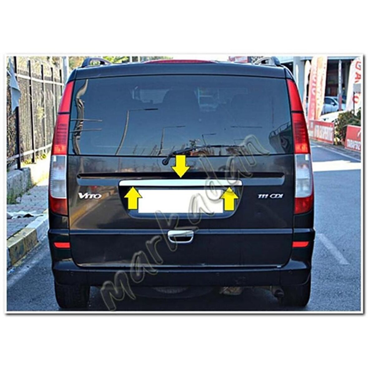 DB Chrome Mercedes Vito Krom Bagaj Çıtası 2004-2014 P.Çelik