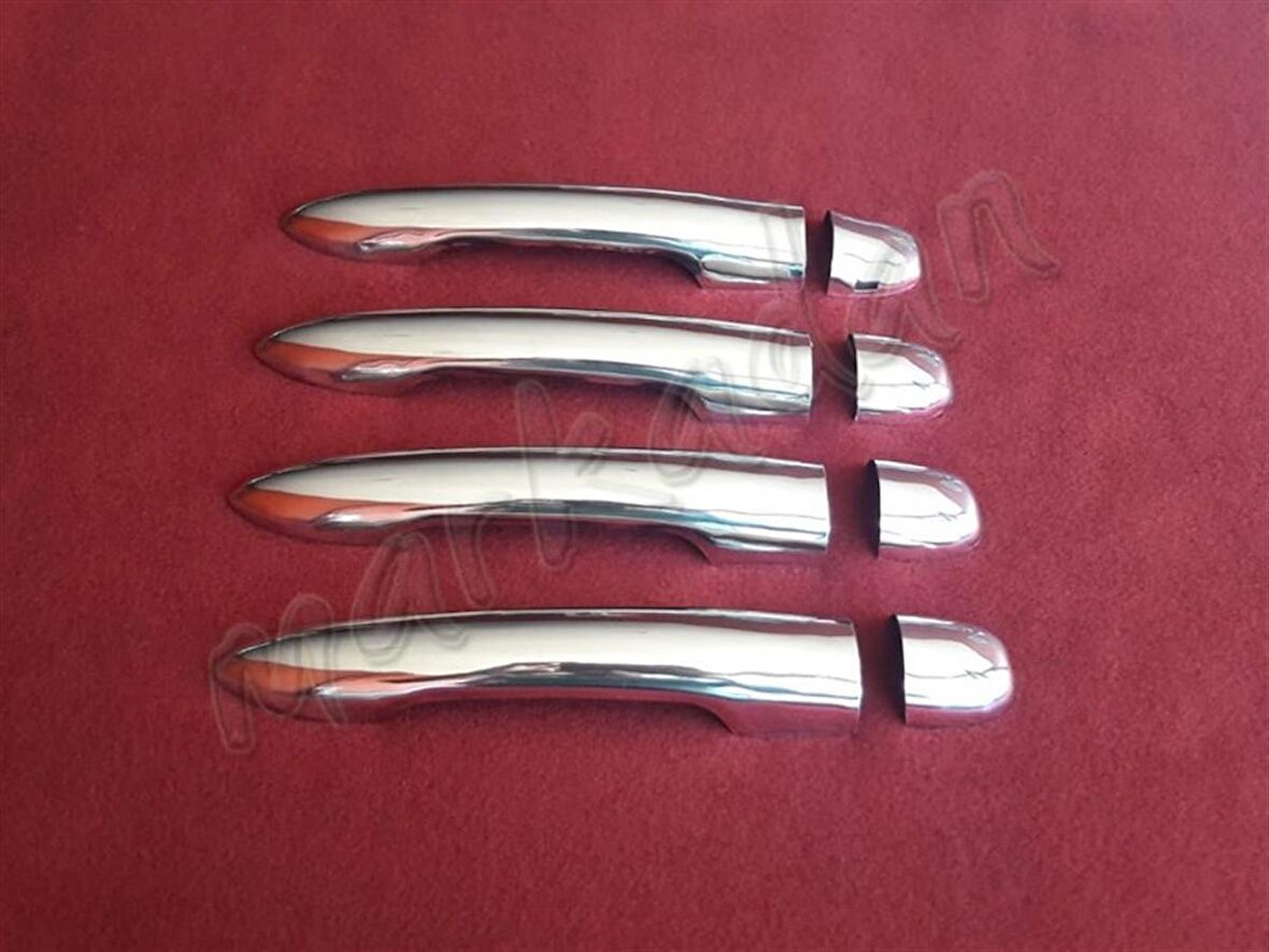 DB Chrome Renault Scenic 2 Kapı Kolu Nikelajı 2003-2009 4 Kapı P.Çelik