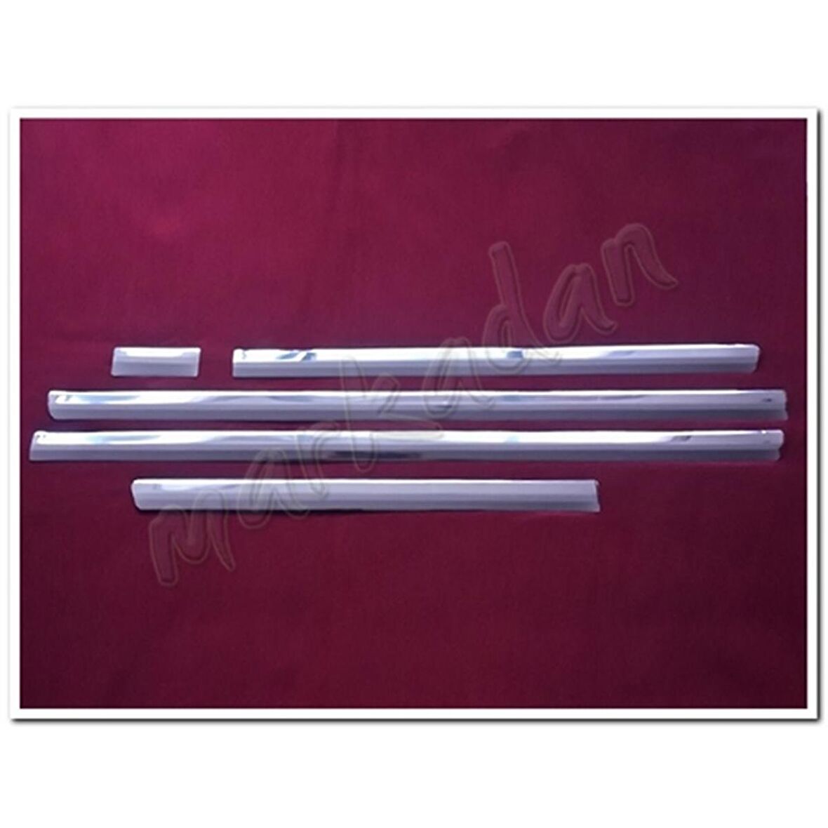 DB Chrome VW T5 Caravelle Kısa Şase Krom Yan Kapı Çıtası 2003-2014 5 Parça P.Çelik