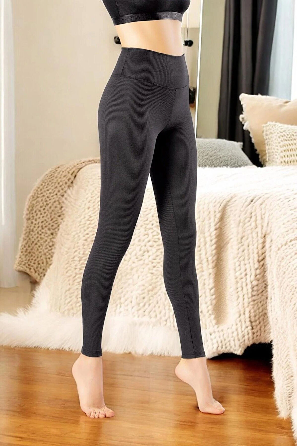 Dalgıç Fitilli Rahat Giyim Tayt