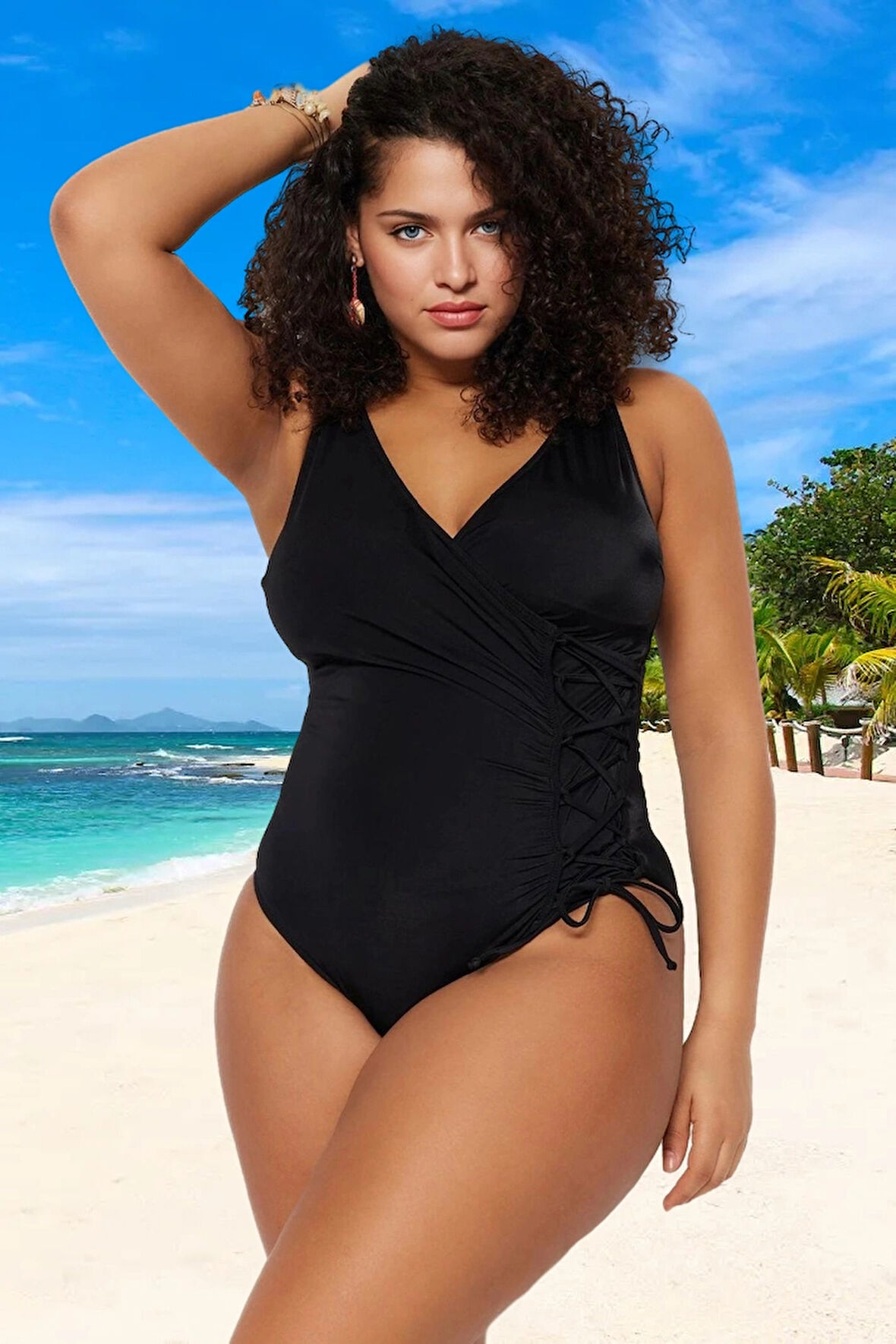 Konforlu Plus Size Mayo Tasarım Büyük Beden Ergonomik Kesim Geniş