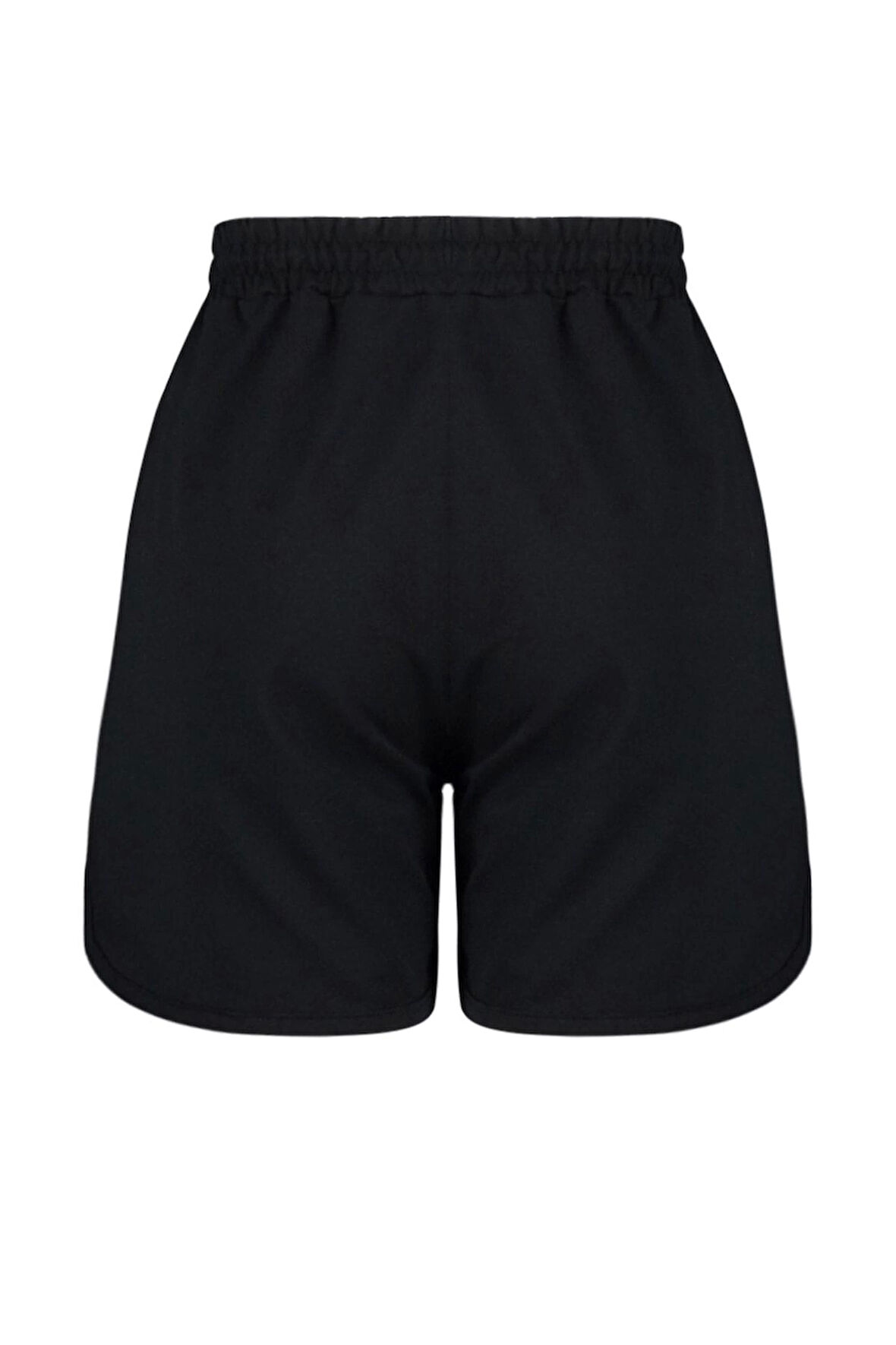 Büyük Beden Moda Örme Yüksek Bel Boru Paça Gündelik Haki Ince Şort