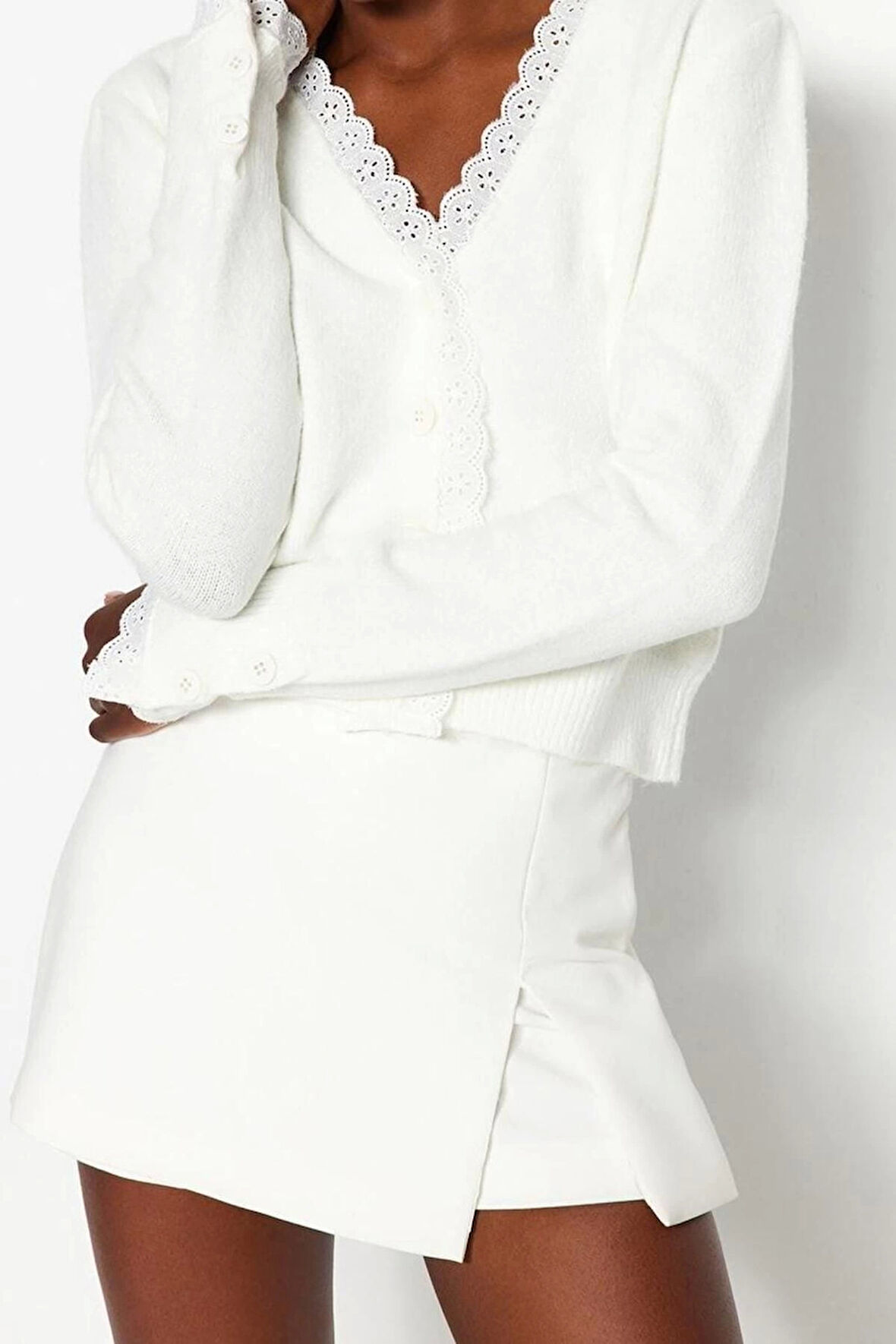 Kadın Modern Tarz Regular V Yaka Regular Triko Hırka