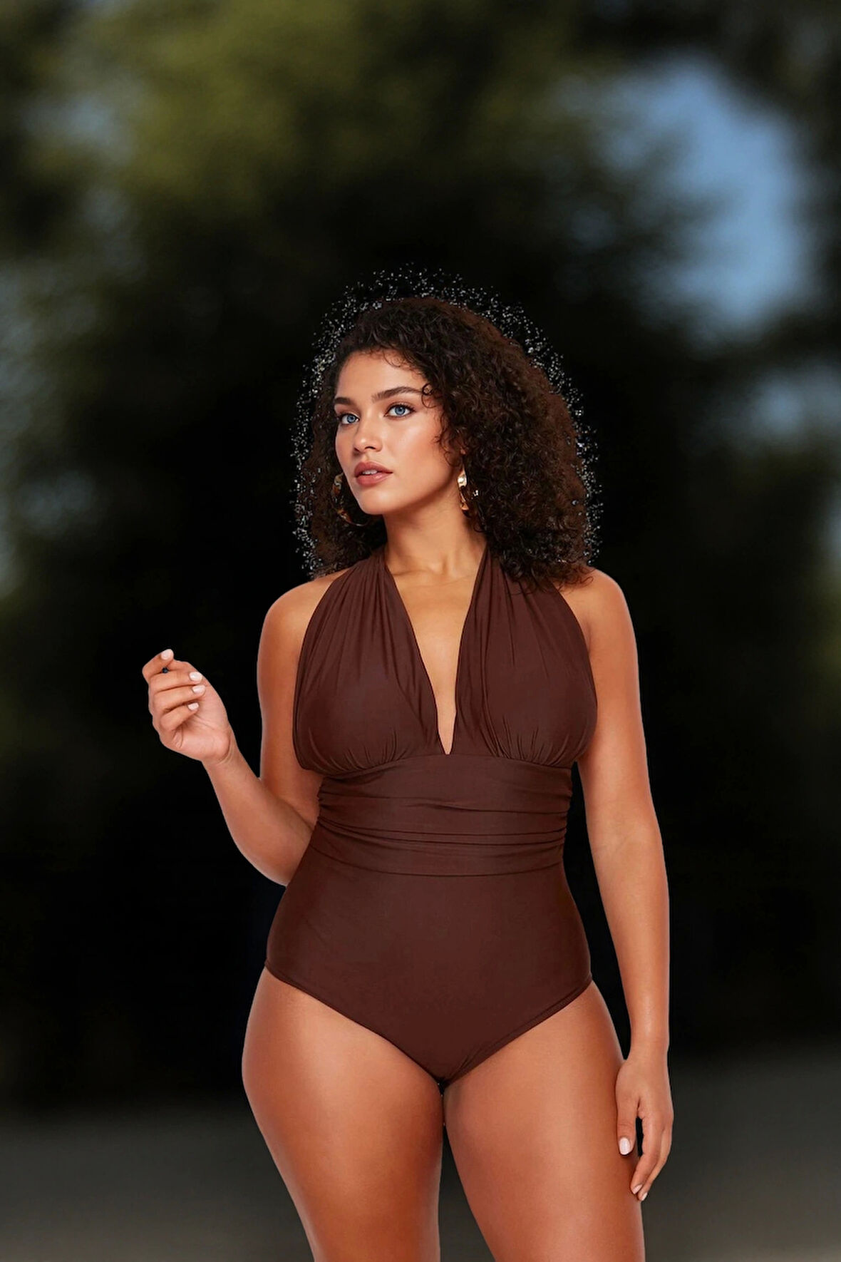 Konforlu Plus Size Mayo Tasarım Büyük Beden Su Sporları İçin Yüksek Konfor Şık Detaylı