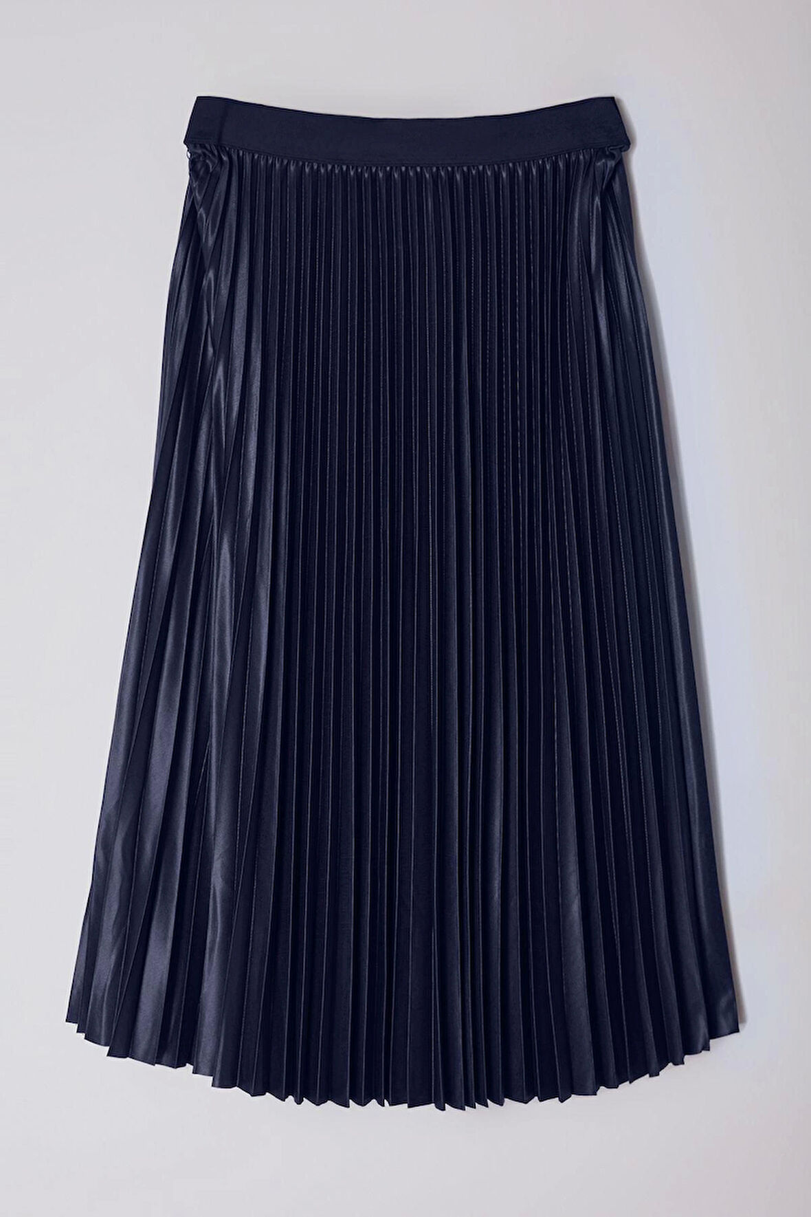 Modern Tarz Büyük Beden Astarsız Dokuma Midi Boy Esnek Lastik Belli Leopar Desenli Piliseli Etek