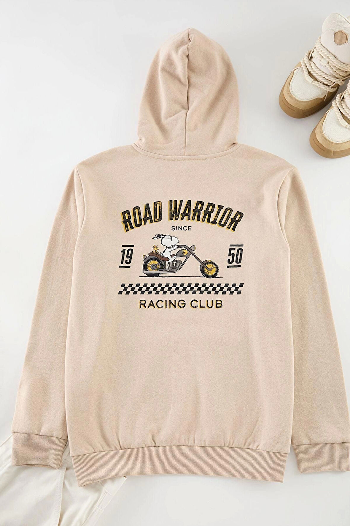 Tarz Bol Kapüşonlu Standart Kol Regular Unısex Normal Kesim Sweatshirt