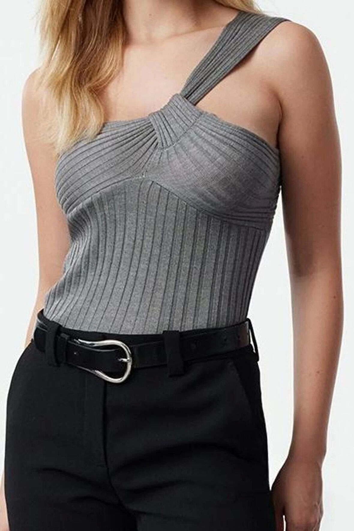Stil Kadın Kalite Detaylı İnce Bluz Regular Triko Slim Kalıp