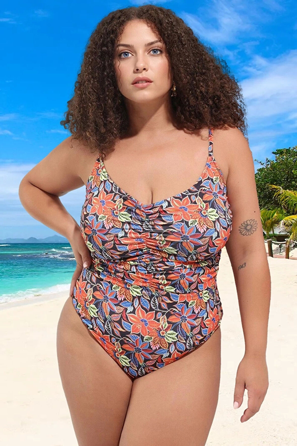 Konforlu Plus Size Mayo Tasarım Büyük Beden Ergonomik Kesim Hızlı Kuruyan Plaj Ve Havuz İçin