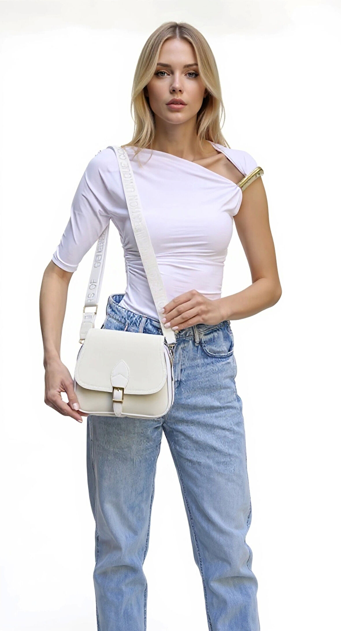 Kadın Çok Amaçlı Tokalı El Ve Omuz Çantası Günlük Kullanım İçin Haftasonu Kullanım