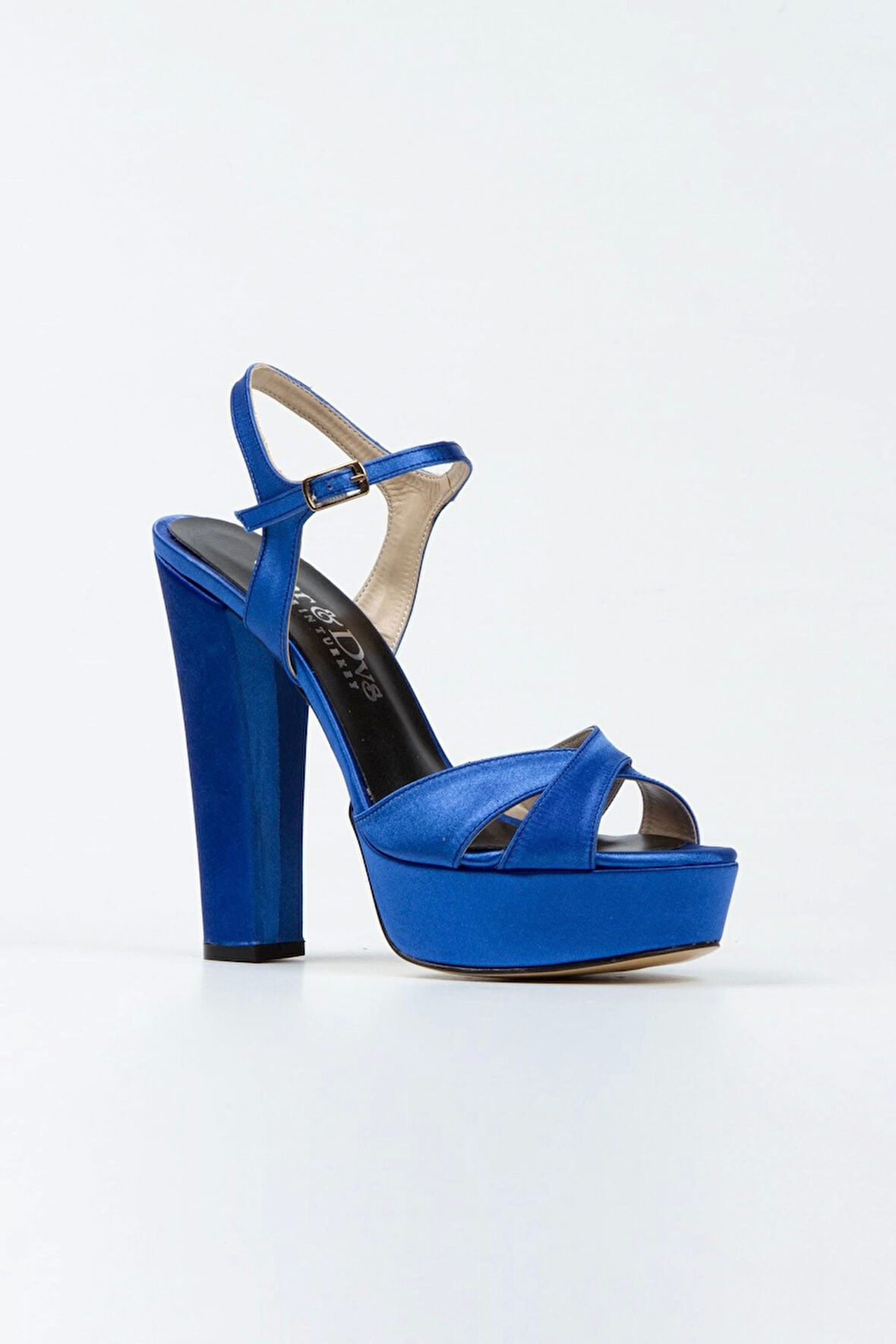 Gümüş Saten Klasik Ayakkabı Kalın Topuklu Kadın Abiye Ayakkabı Kadın Topuklu Şık Gece Ayakkabısı