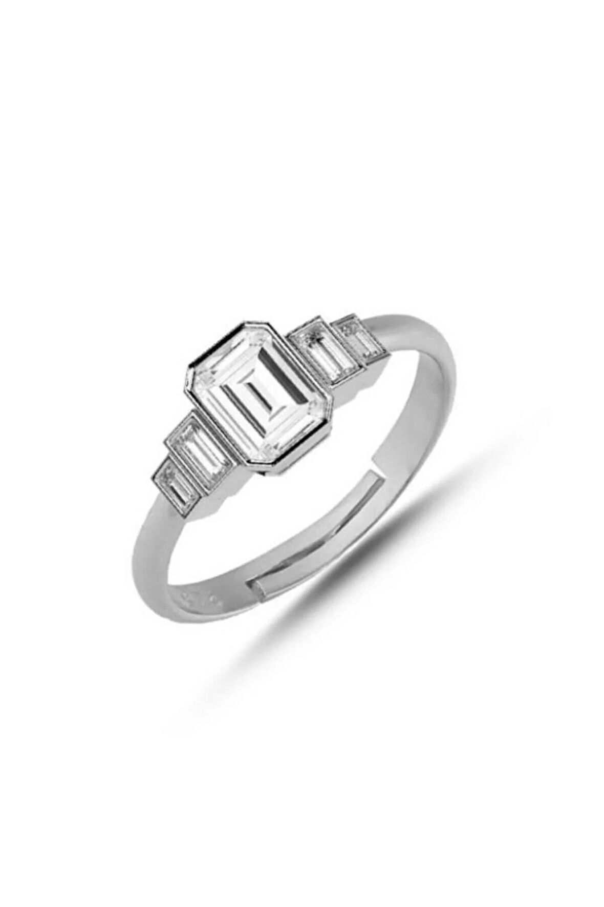 925 Ayar Gümüş Ayarlanabilir Baget Yüzük