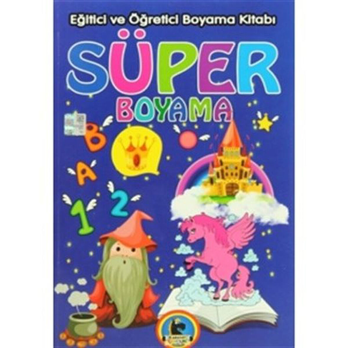 Süper Boyama - Eğitici ve Öğretici Boyama Kitabı-Korunaklı Poşetle