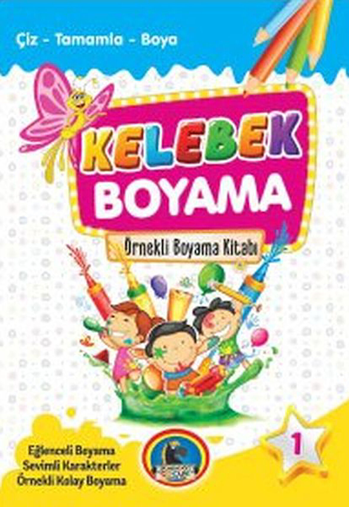 Kelebek Boyama Kitabı (8 Kitap Takım)-Korunaklı Poşetle