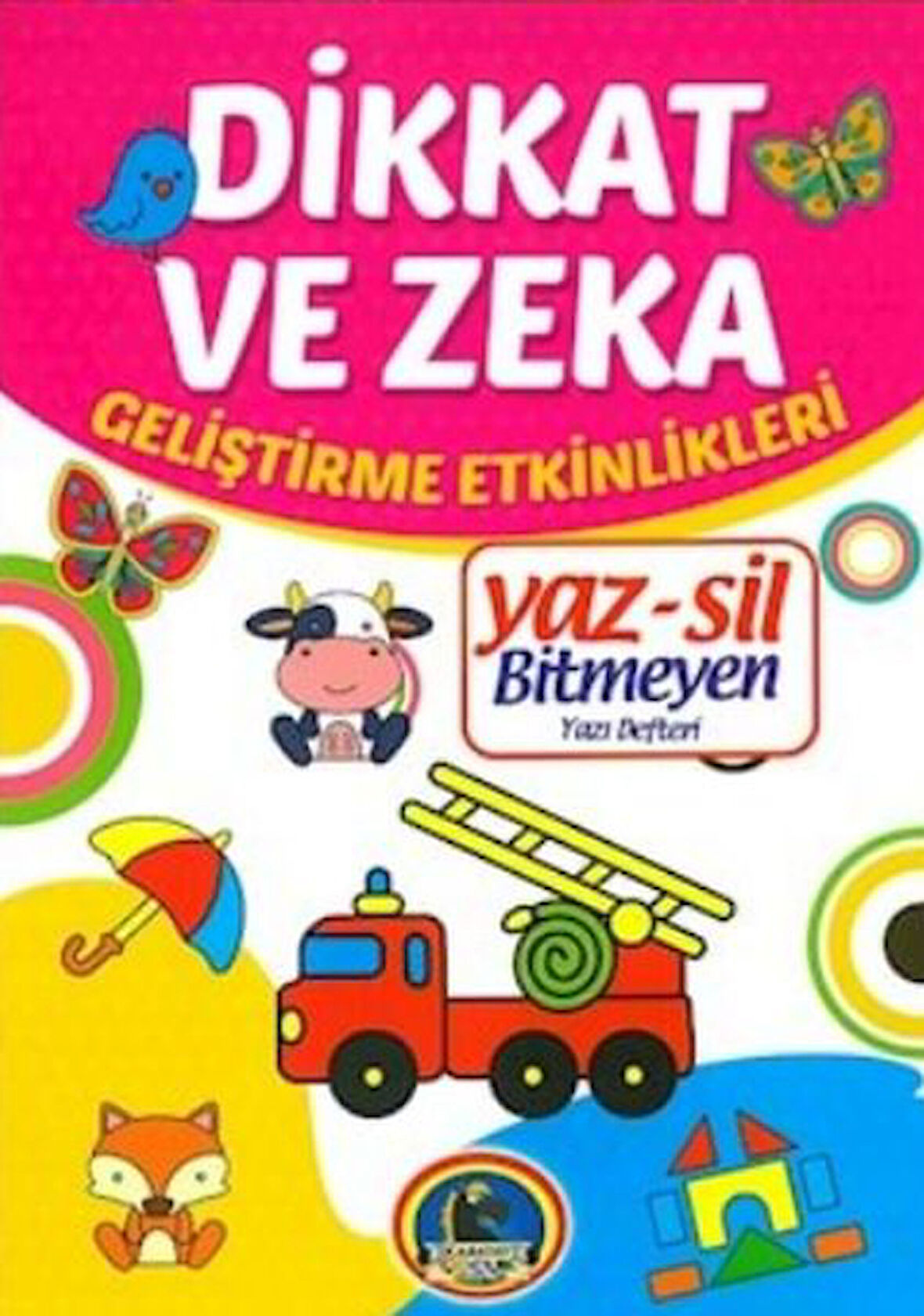Yaz-Sil Dikkat ve Zeka Bitmeyen Yazı Defteri+Tahta Kalem-Korunaklı Poşetle