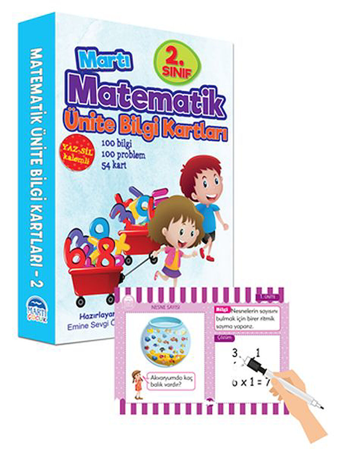 Martı 2.Matematik Ünite Bilgi Kartları-Korunaklı Poşetle