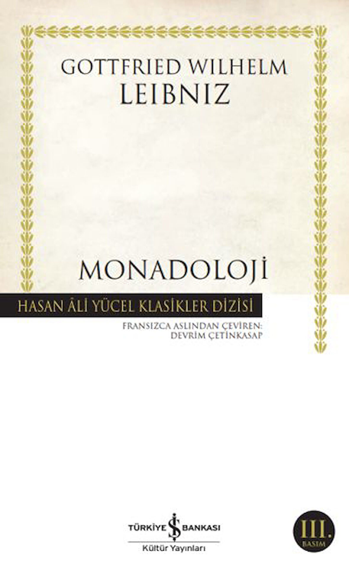 Monadoloji - Hasan Ali Yücel Klasikler-Korunaklı Poşetle