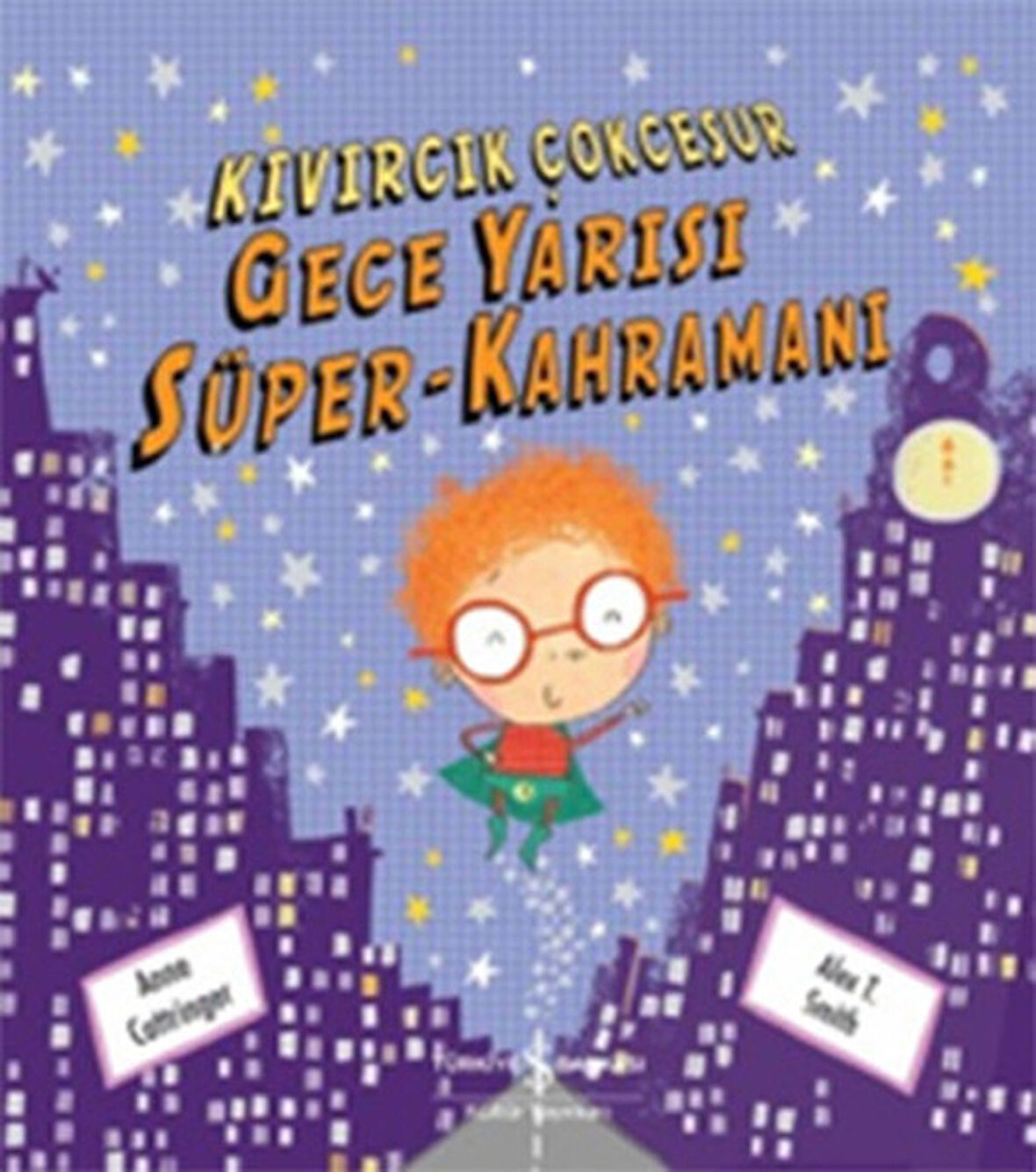 Kıvırcık Çok Cesur Gece Yarısı Süper-Kahramanı-Korunaklı Poşetle