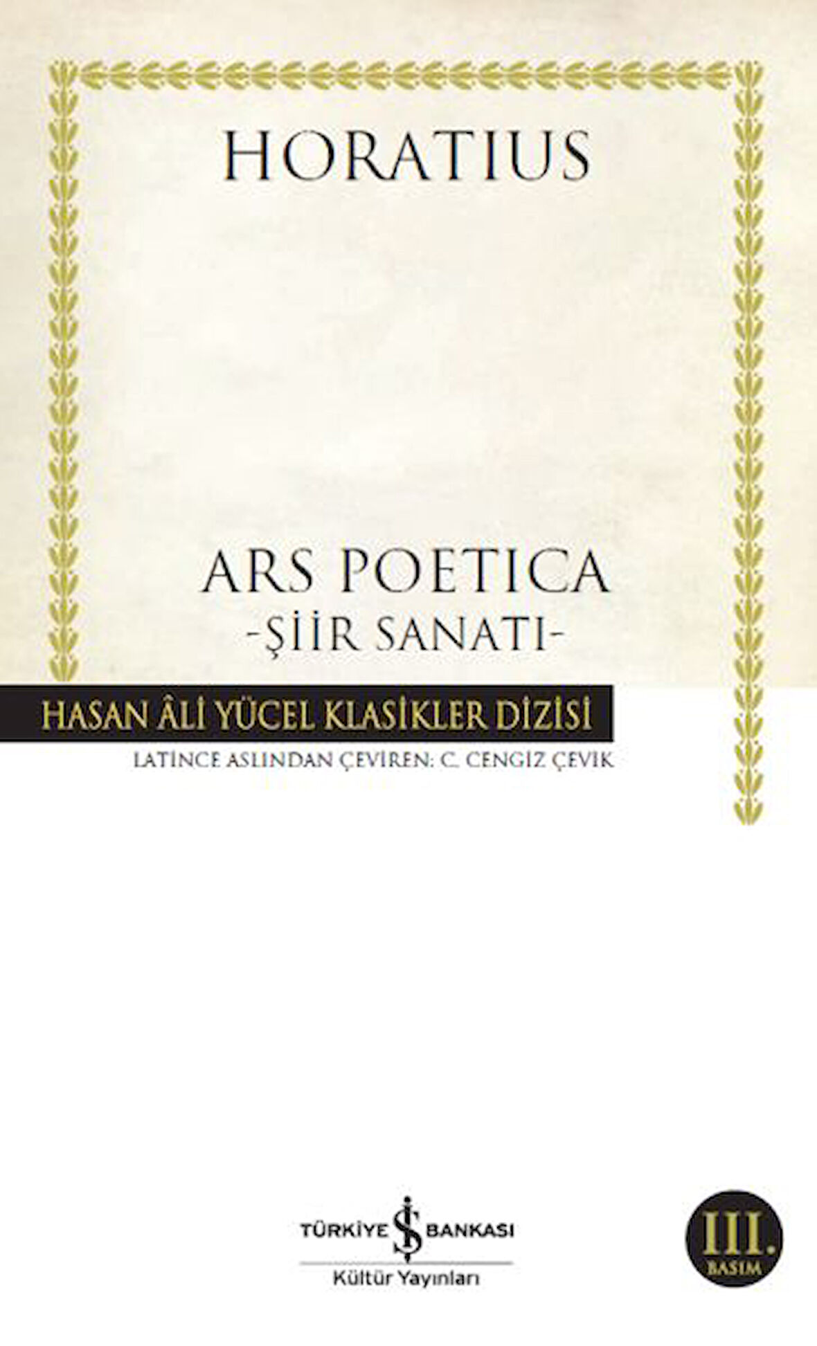 Ars Poetica - Şiir Sanatı - Hasan Ali Yücel Klasikleri-Korunaklı Poşetle