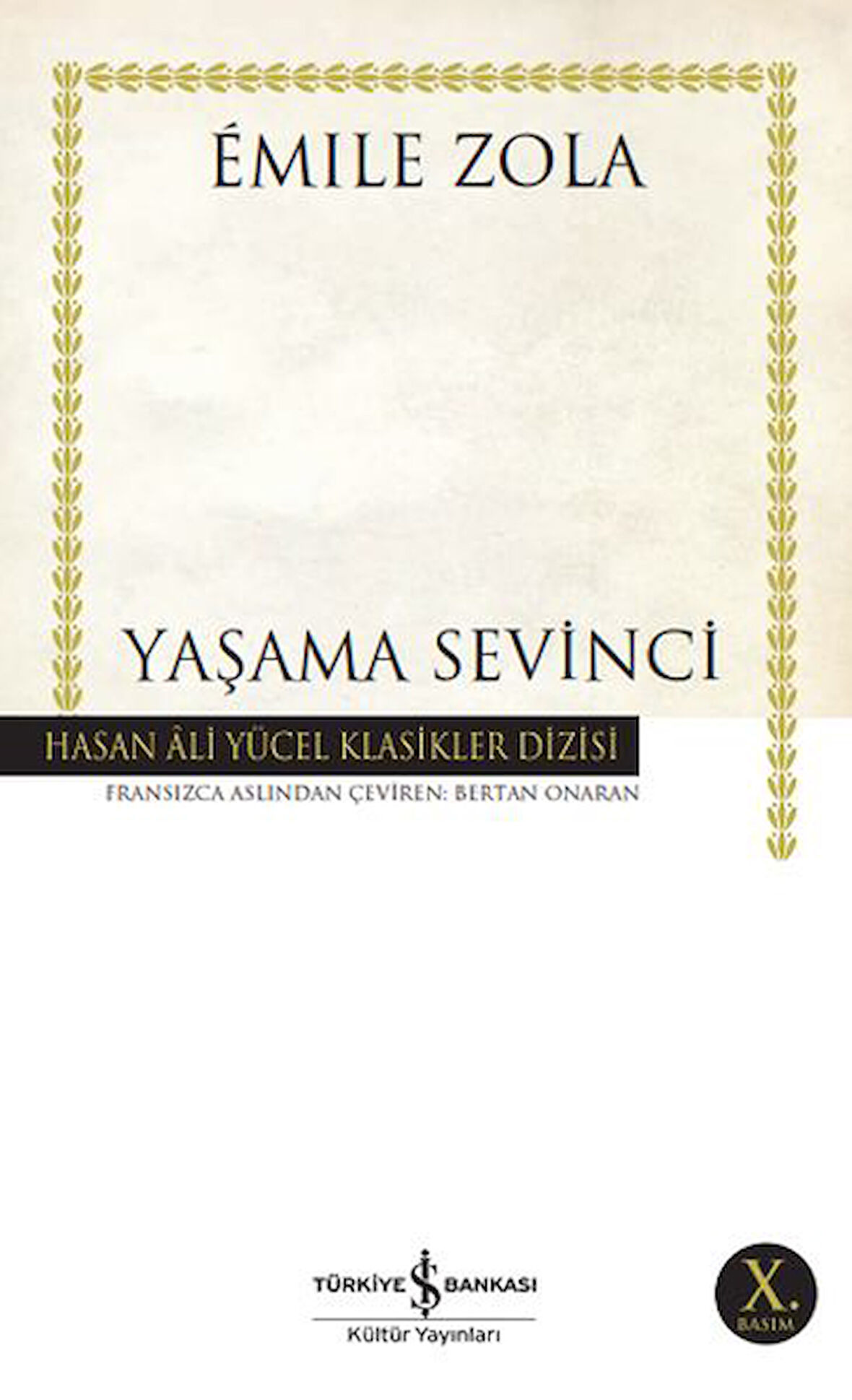 Yaşama Sevinci - Hasan Ali Yücel Klasikleri-Korunaklı Poşetle