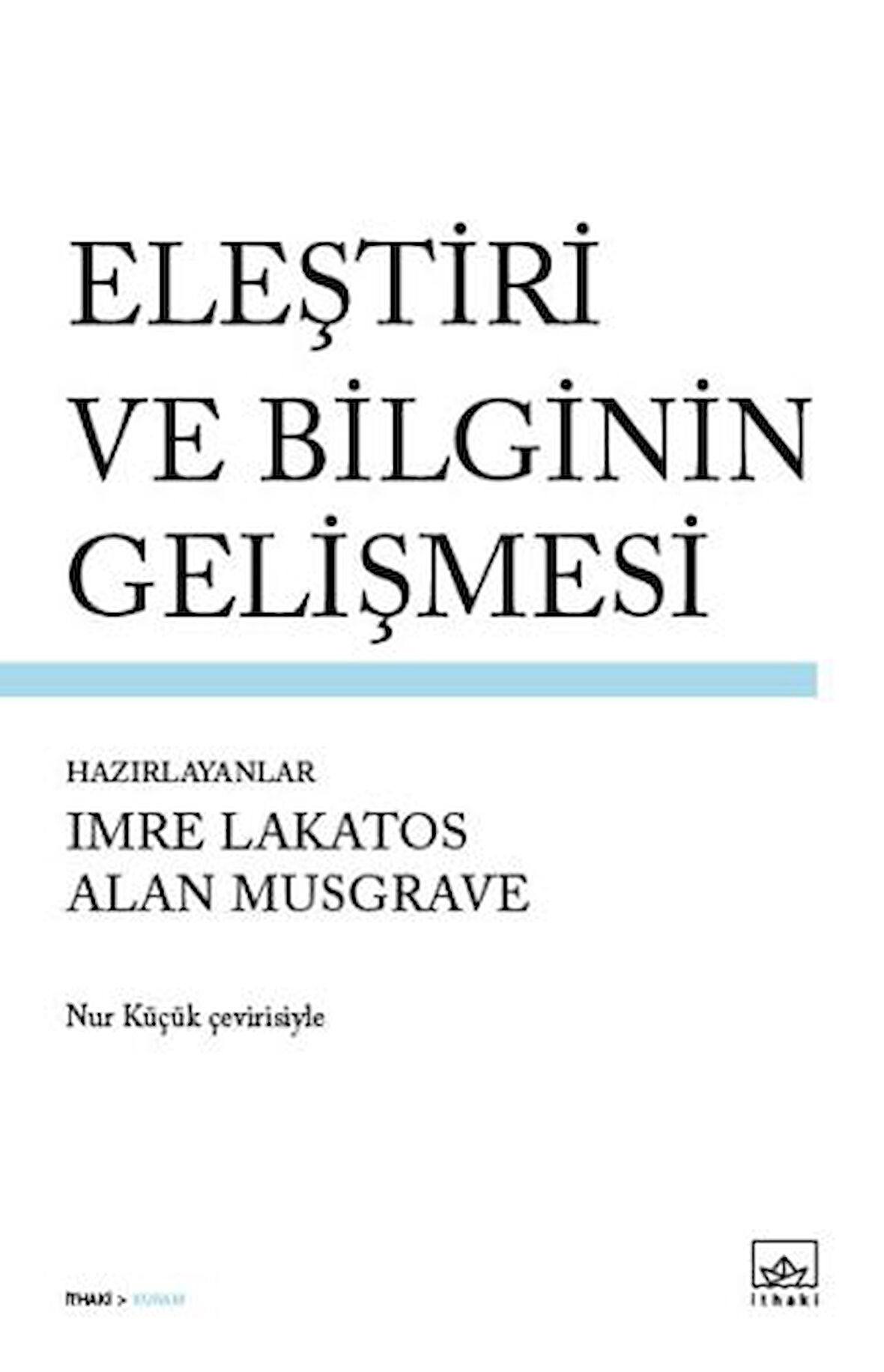Eleştiri ve Bilginin Gelişmesi-Korunaklı Poşetle