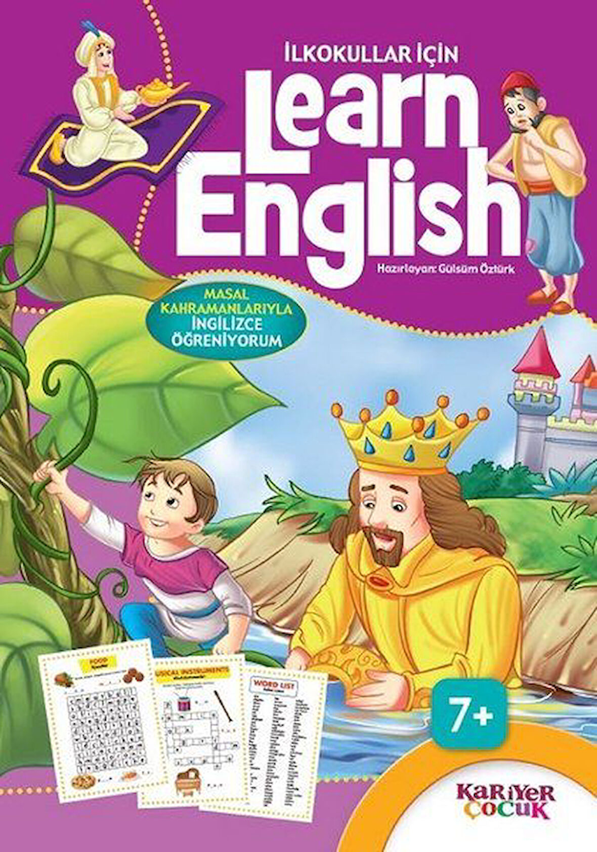 İlkokullar İçin Learn English - Mor-Korunaklı Poşetle