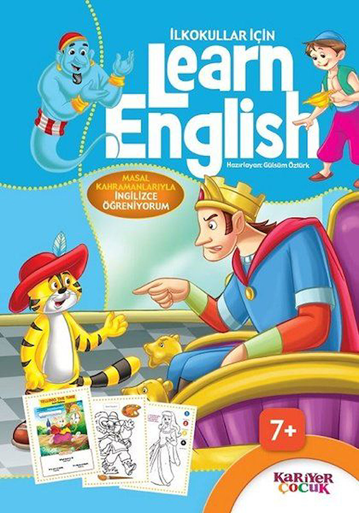 İlkokullar İçin Learn English - Mavi-Korunaklı Poşetle