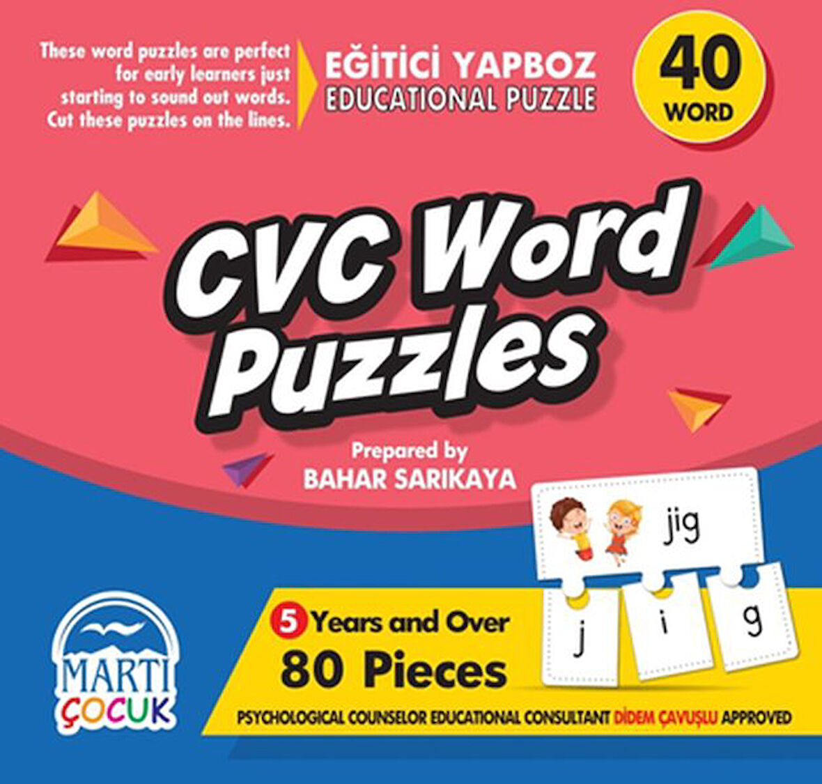 Cvc Word Puzzles - Eğitici Yapboz-Korunaklı Poşetle