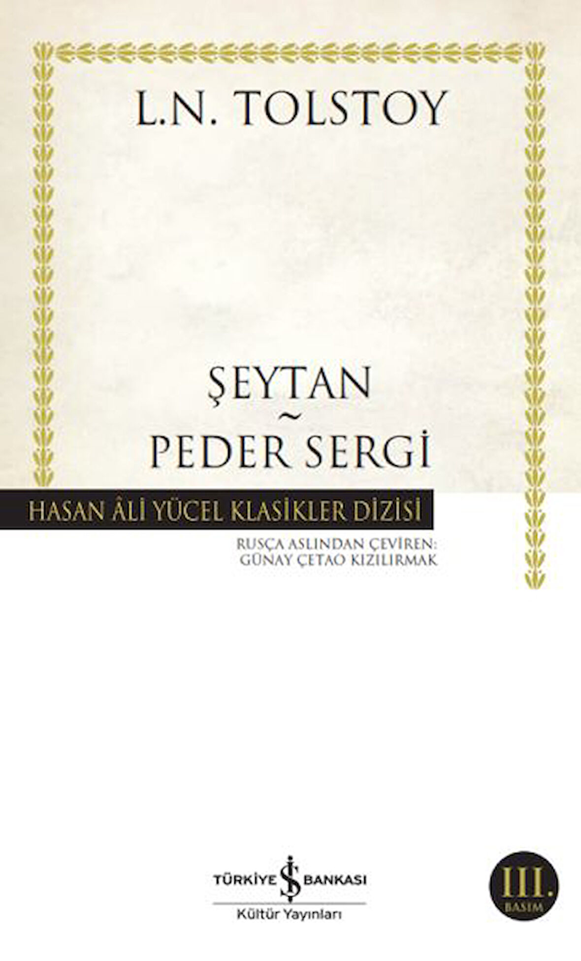 Şeytan - Peder Sergi - Hasan Ali Yücel Klasikleri-Korunaklı Poşetle