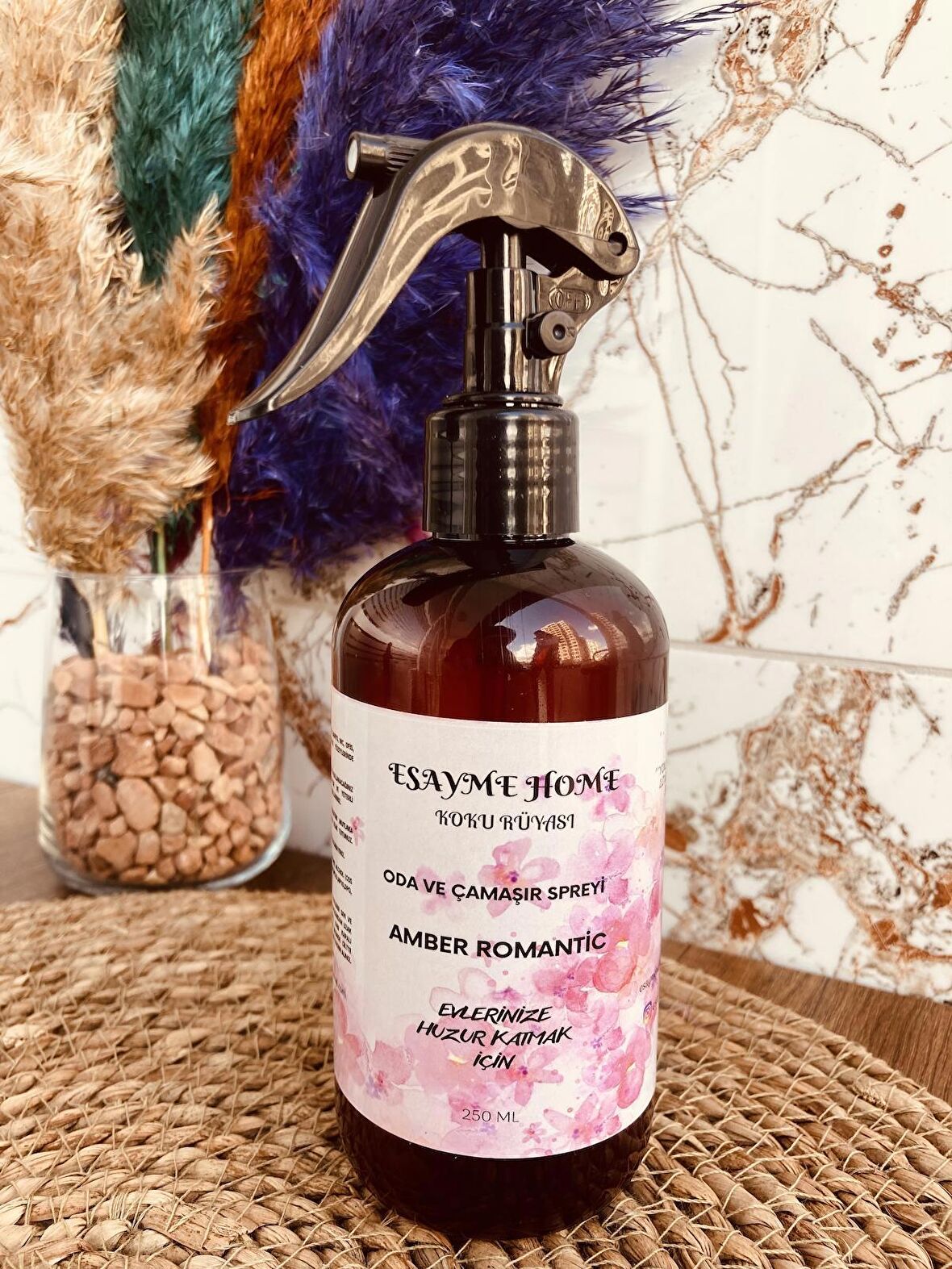 ESAYME HOME Amber Romantic Oda ve Çamaşır Sprey Koku 250ml