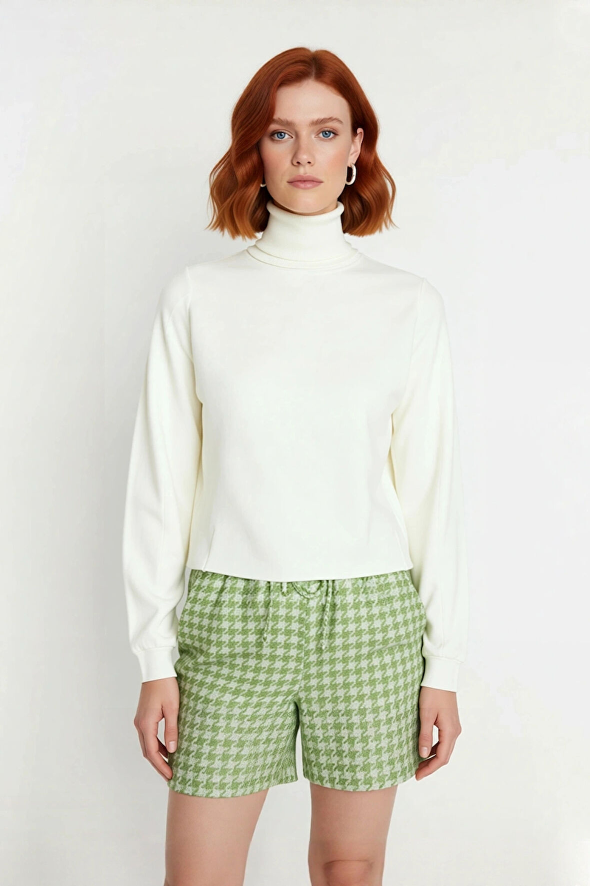 Kadın Günlük Akrilik Oversize Balıkçı Yaka Triko Kazak Konforlu Ve Şık Kış Kombinleri Kaliteli