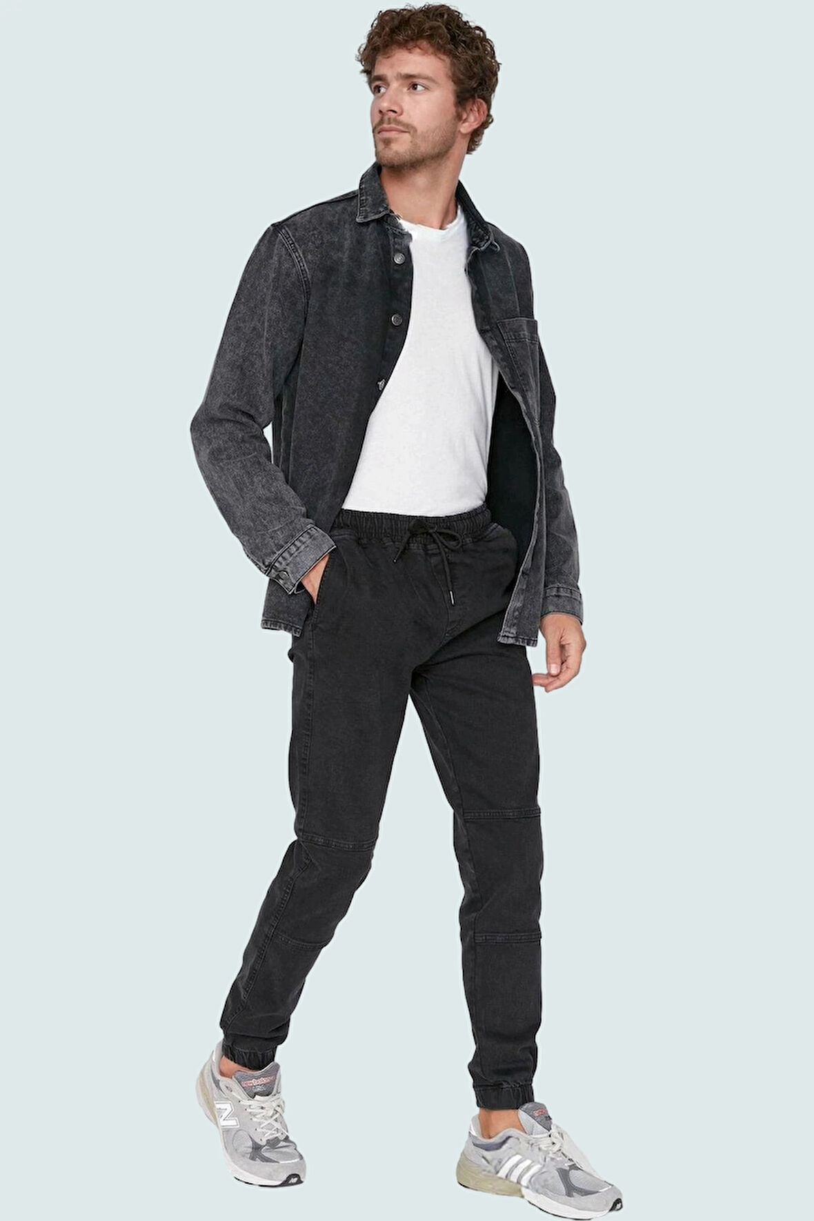 Erkek Pamuk Rahat Jogger Pantolon Normal Bel Chino Cep Detaylı Günlük Stil Kaliteli Malzeme