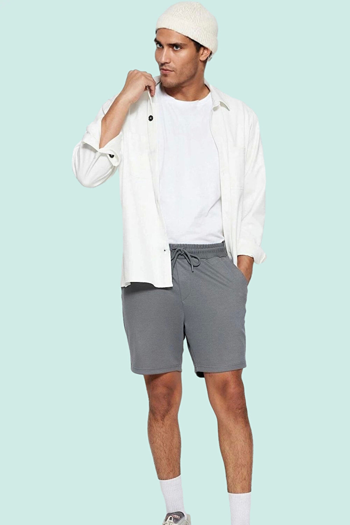 Erkek Casual Şort Slim Fit Renk Örme Kumaş Rahat Kesim Günlük Kullanım Yaz Aylarının Vazgeçilmezi