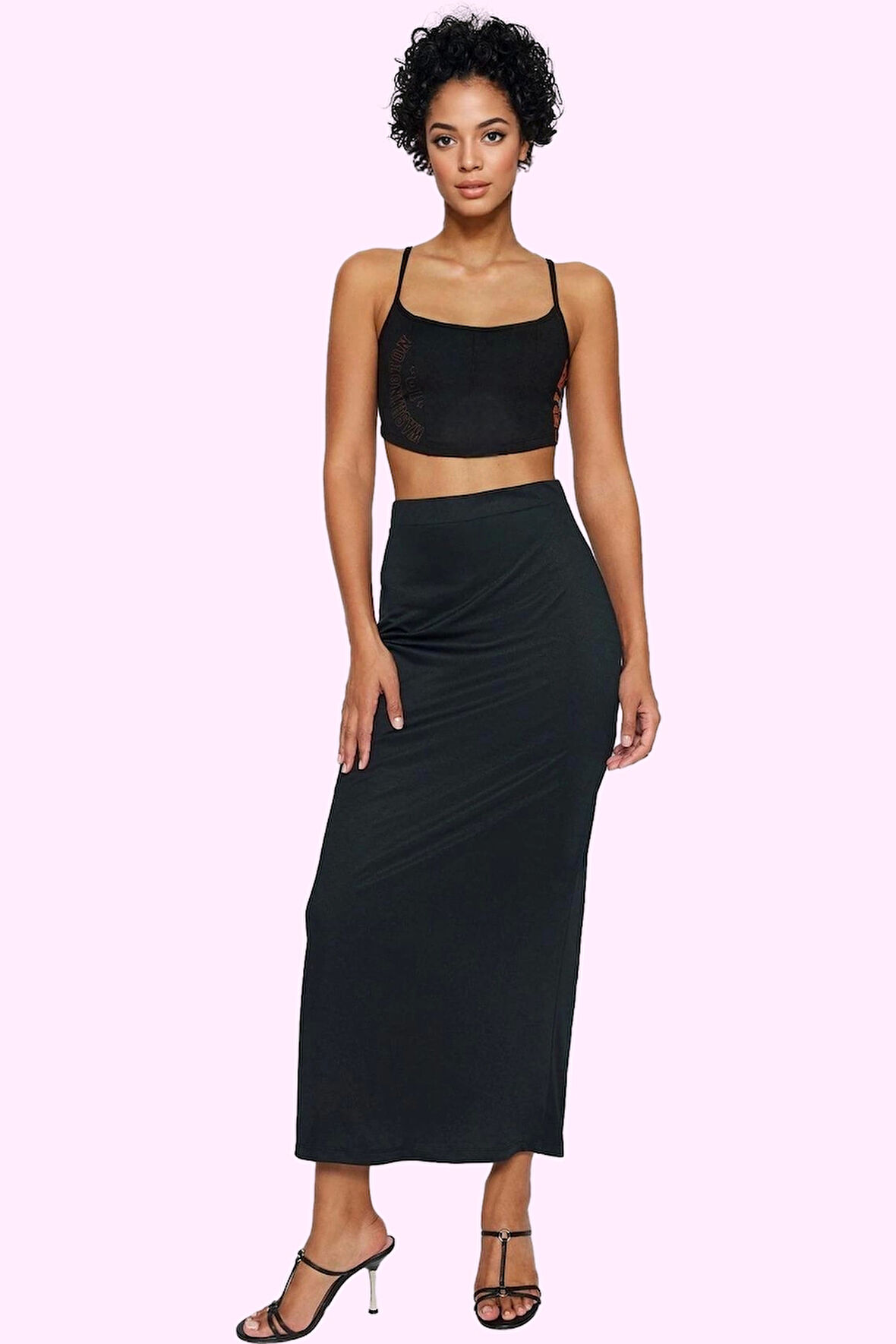 Kadın Maxi Etek Yüksek Bel Örme Kumaş Günlük Yazlık Özel Günler Yaz Aylarının Vazgeçilmezi