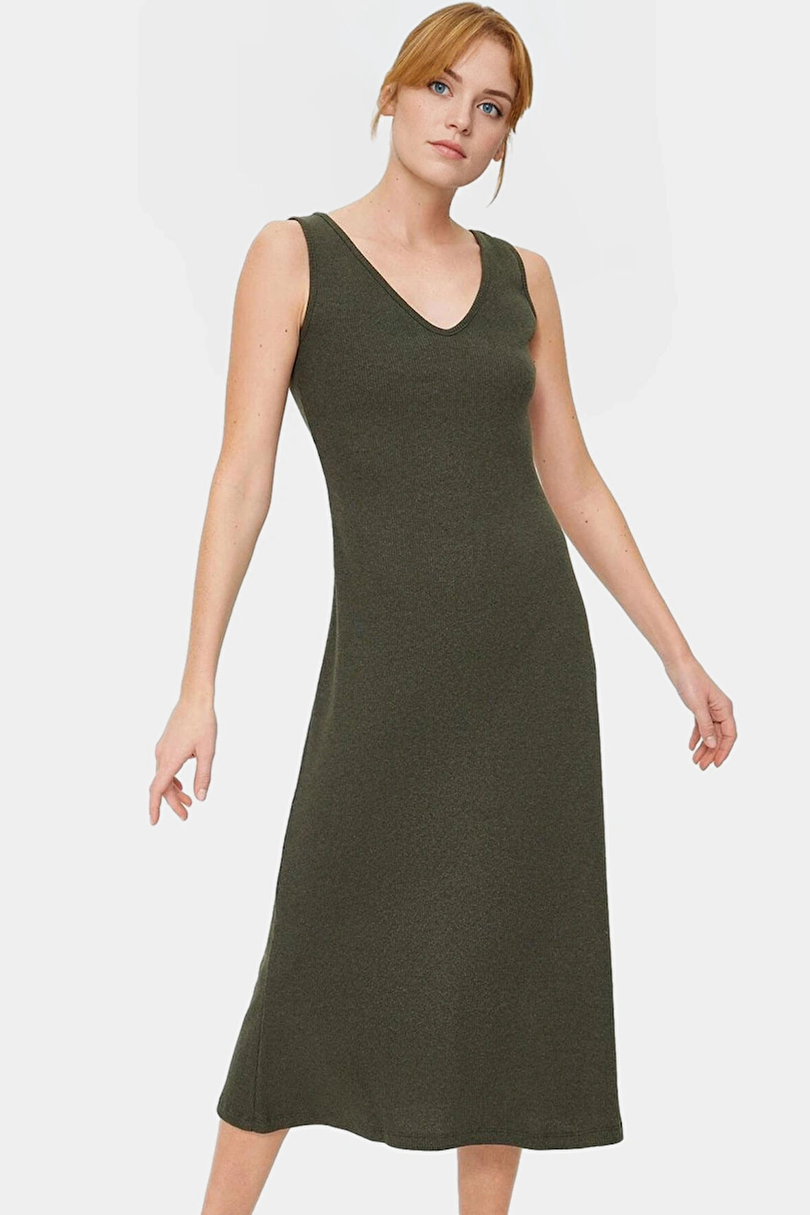 A line Kolsuz Örme Elbise Rahatlık ve Şıklık Bir Arada Premium Kalite Rahat Şık Modern Stil