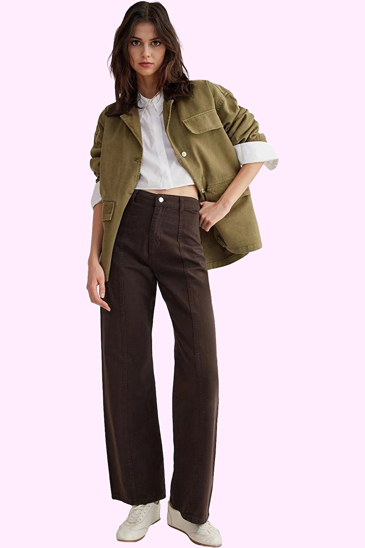 Kadın Pamuk Wide Leg Pantolon Günlük Kullanım İçin Mükemmel Hafta Sonu Yaz Aylarının Vazgeçilmezi